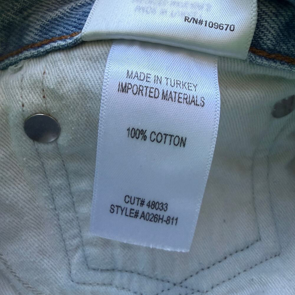 Agolde Parker Distressed Denim Shorts in Vintage Chopped Size 28 - Picture 7 of 7